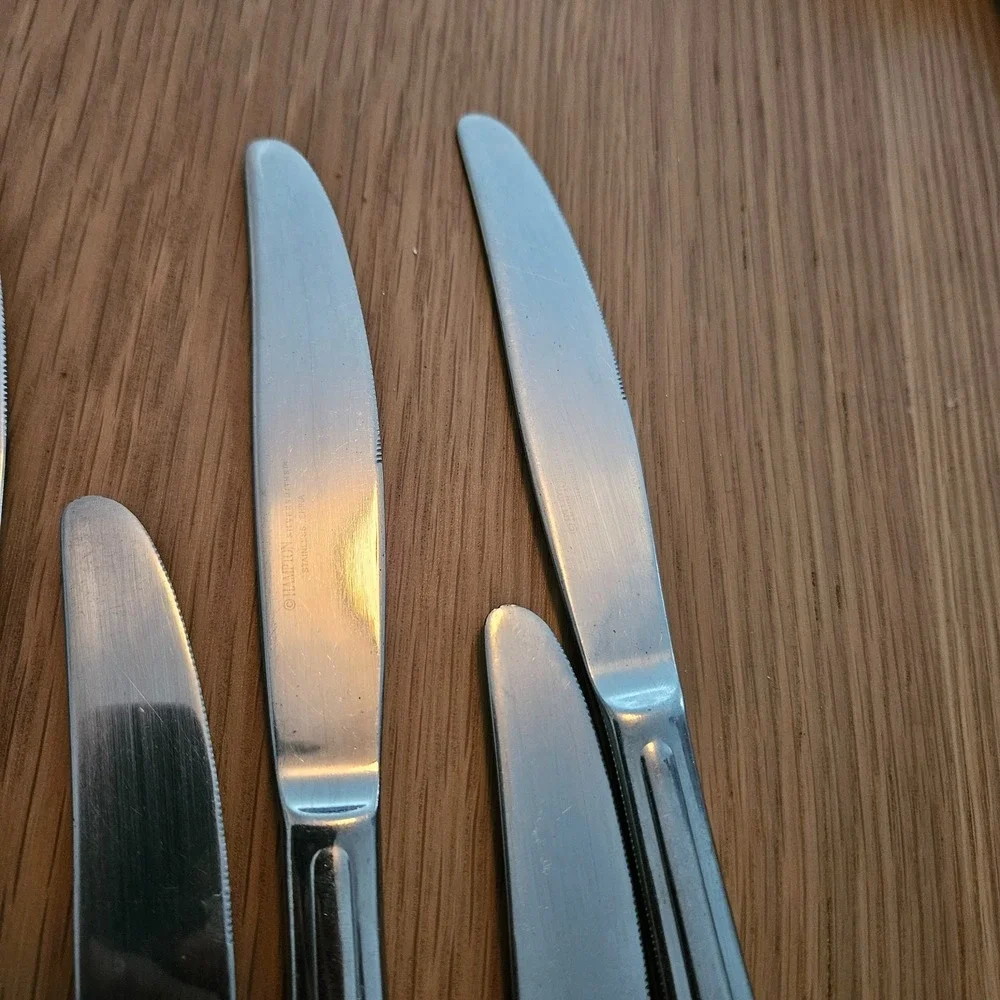 Set‎ (10) Hampton Silversmiths  Central Pattern Stainless Dinner Knives 9